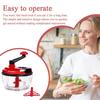 Garlic Chopper Vegetable Cutter Multifunctional Food Processor Manual Meat Grinder Onion Chili Cutter Hand Powered Crank Chopper