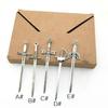 10PCS/Bag Vintage Metal Knife Sword Fencing Charms DIY Fashion Accessories Pendant Charms for Jewelry Making Earrings Bracelet.