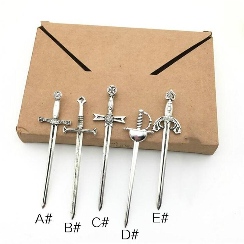 10PCS/Bag Vintage Metal Knife Sword Fencing Charms DIY Fashion Accessories Pendant Charms for Jewelry Making Earrings Bracelet.