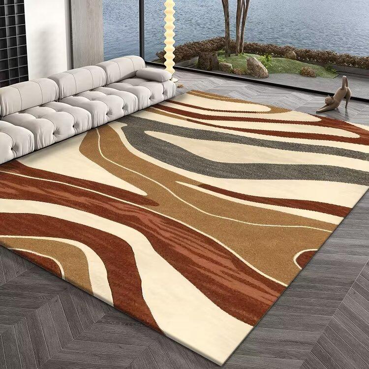 Modern Carpet for Living Room Abstract Large Area Plush Rugs Bedroom Decor Bedside Carpet Washable Non-slip Floor Mat Lounge Rug