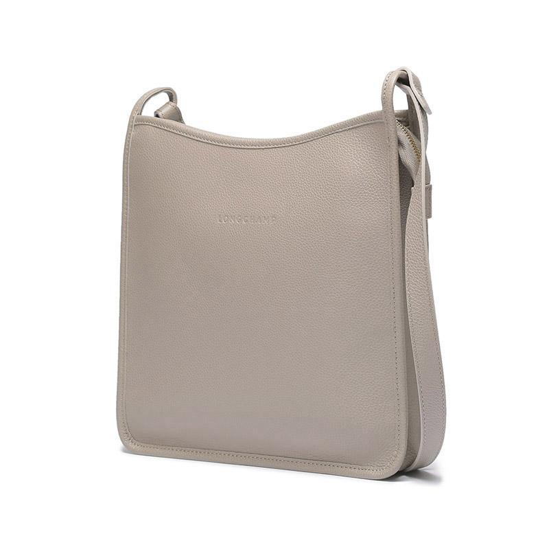 Longchamp Le Foulonné 27 Reißverschluss Einfarbig Abnehmbarer Schultergurt Leder und Stoff Große Schultertasche Crossbody-Tasche Damen Umhängetaschen 10140021P55