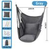 Outdoor Garden Swings Half-wrapped Canvas Hammock Chair Indoor Stress Reduction Hanging Chair Leisure Garden Chair