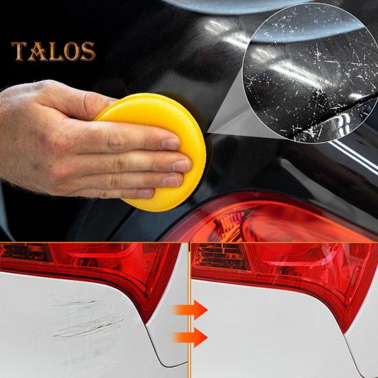 Crème de réparation des rayures de voiture 120 ml, cire de polissage pour réparation des rayures de peinture automobile, remplissage des rayures profondes pour véhicules, kit de suppression des rayures de voiture avec éponge et