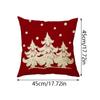 Christmas Pillow Cover Linen Printed Home Sofa Cushion Cover Car Headrest Office Pillowcase Christmas Party Decoration
