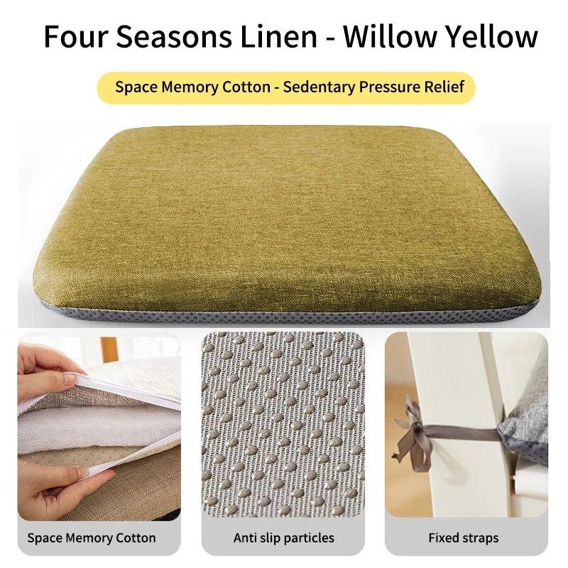 Flax Wind Chair Cushion