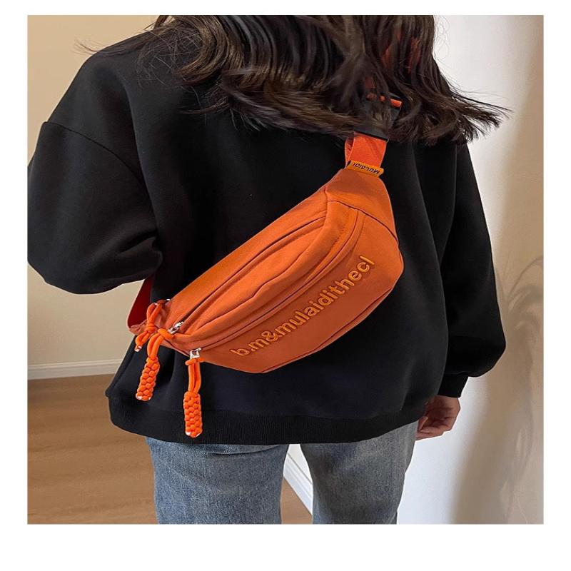 Unisex Canvas Crossbody Bag Able Compact With Multiple Convenient Compartments Suitable For School And Casual Outings
