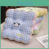 Pattern Square Grid Pad Office Chair Cushion For Girls Room And Study Use Area