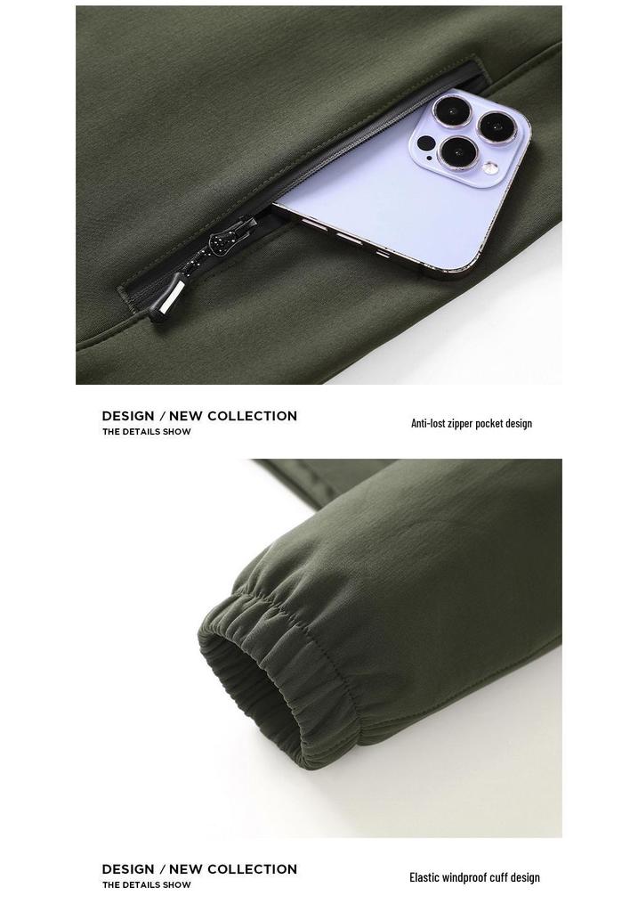 Herren Quick-Dry Outdoor Wander- & Bergsteiganzug - Zweiteiliges Set mit Langarmjacke & Hose für Frühling & Herbst