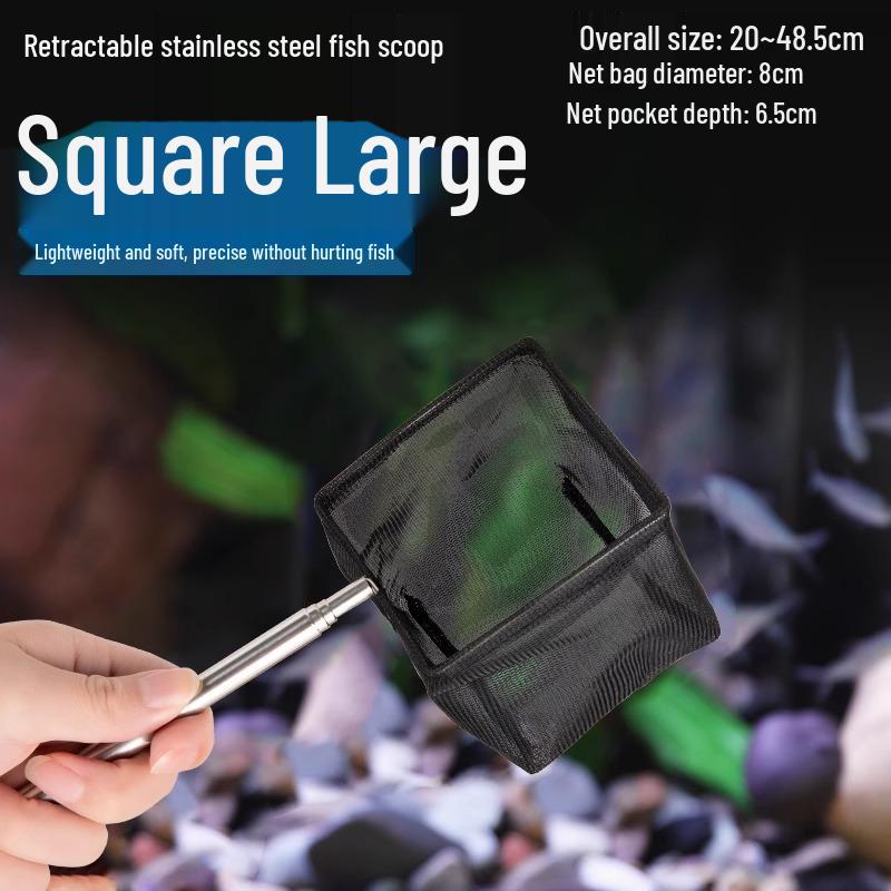 Stainless Steel Retractable Fishing Net for Aquariums and Tropical Fish
