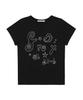FANCY CLUB Glitter Maisie Logo Tee (Black) F25Qb125