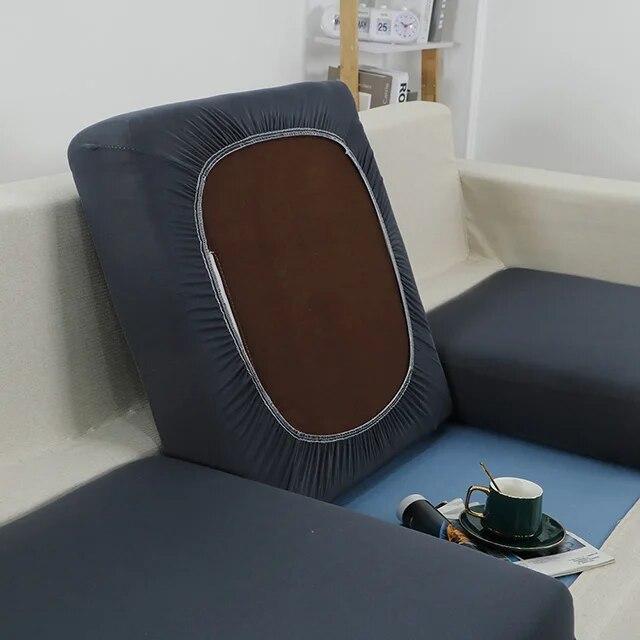 Schwarze Sofa-Sitzkissenbezüge für Möbel, elastische Schutzbezüge, Haustiere, Kinder, waschbar, abnehmbarer Kissenbezug für Wohnzimmersofas