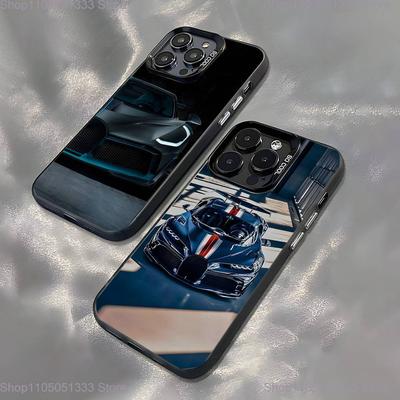 Cars B-Bugatti V-Veyron Phone Case For iPhone 16,15,14,13,12,11,Pro,XS,Max,Plus,Mini,SE Black Candy Matte Shockproof Cover
