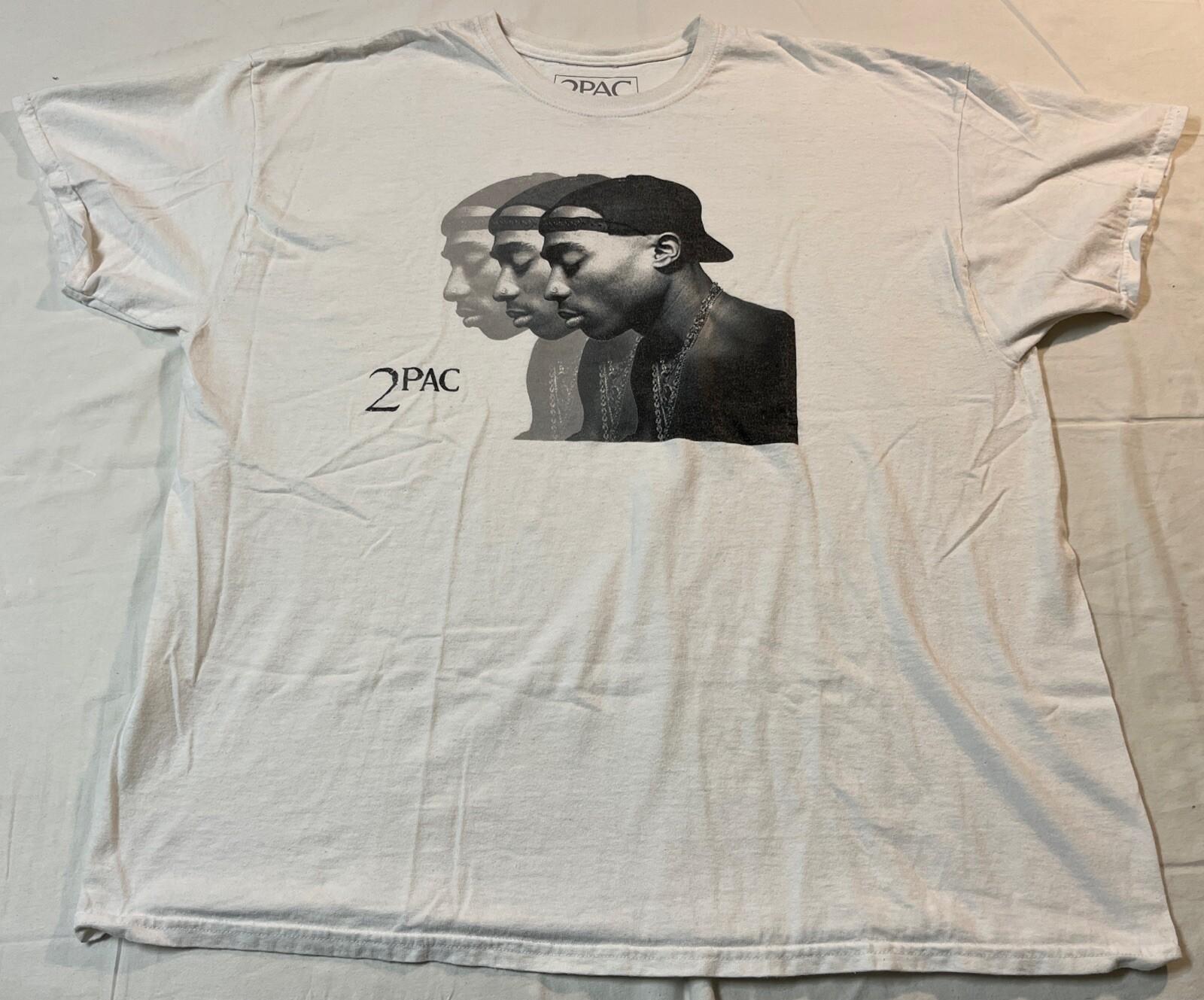 2PAC XXL T-Shirt White Cotton Shirt L