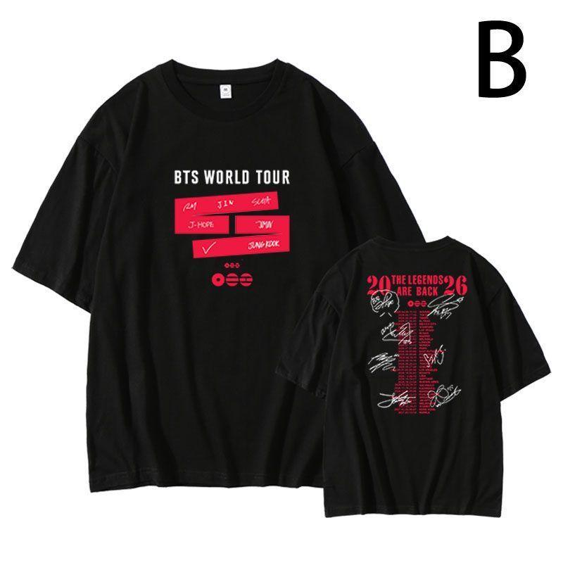 BTS WORLD TOUR 2026 ARIRANG T-SHIRTS 100% COTTON Women Men Unisex Fans Gift Oversized Y2k Short Sleeve Female Male Clothing