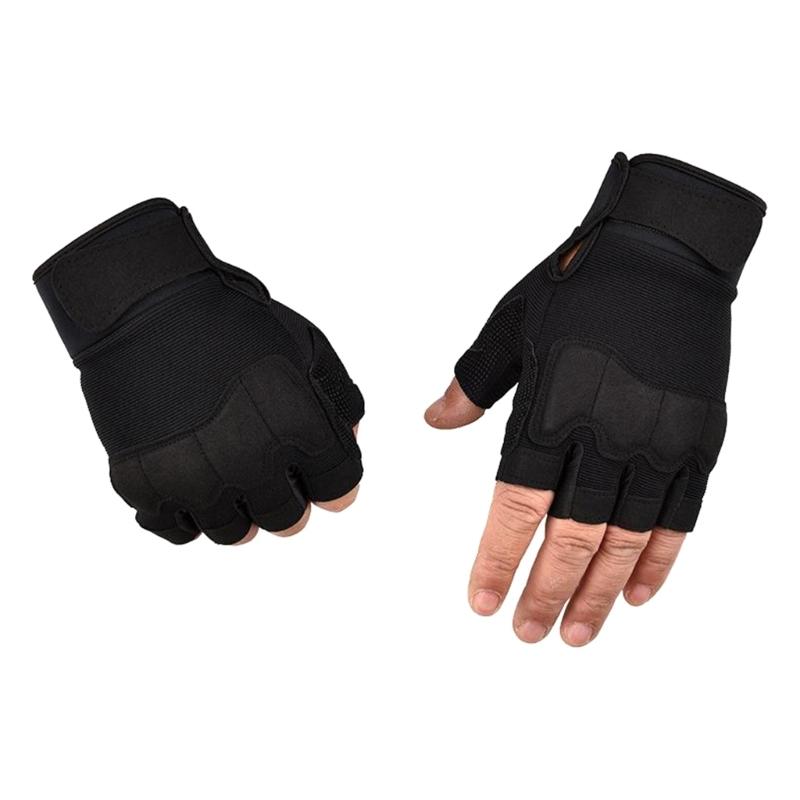 Fingerless Tactically Glove Half Finger Shooting Glove Knuckle Protective Breathable Light weights Outdoor Glove