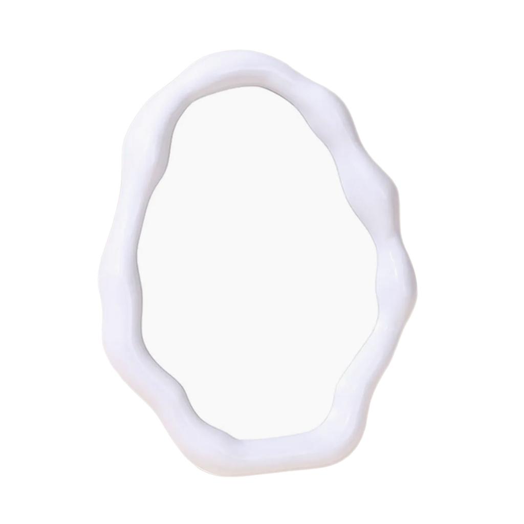 Nordic Styles Irregular Cloud Shape Vanity Mirror for Tabletop and Wall Hanging for Bedroom Bathroom or Dressingroom