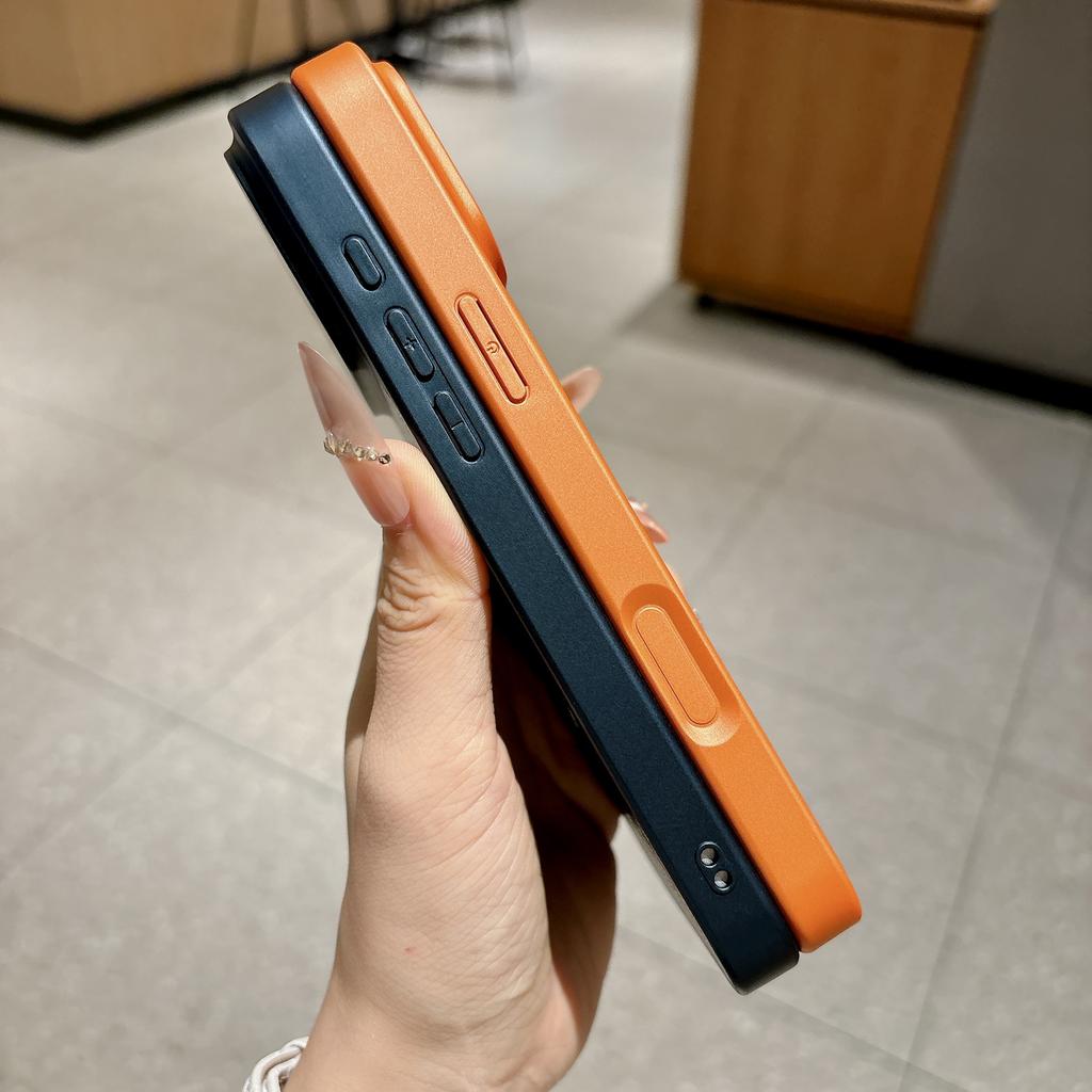 Business Cowhide Leather Texture Magnetic For Magsafe Case For iPhone 17 16 15 14 13 Pro Max Camera Protection Shockproof Cover