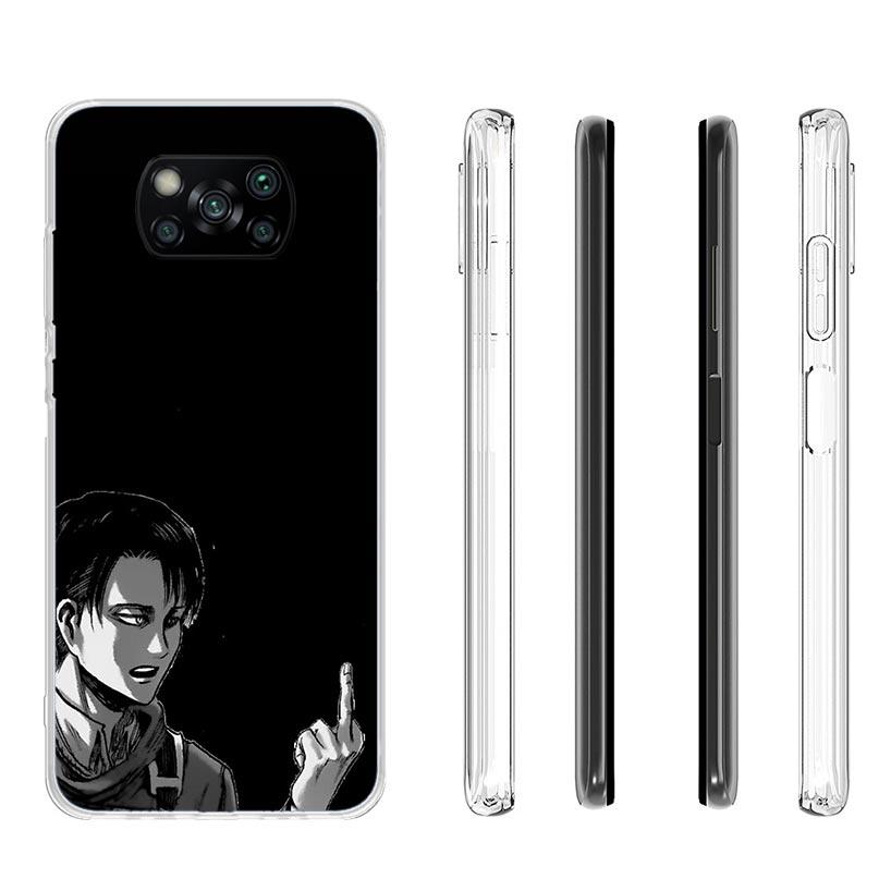 Attack Levi Case Phone Cover for Xiaomi Redmi Note 10 9 9S 8 8T 7 5 Pro Mi 12T 11T 10T 9T 12 11 Lite A3 A2 Trend Fundas Mi 11T 1