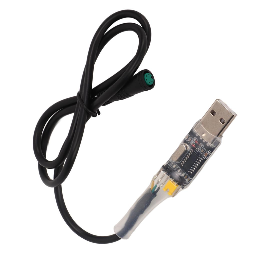 Electric Bike USB Programming Cable Plastic 5pin Female USB2.0 Plug Mid Drive Motor Programming Cable for BBS01 Motor
