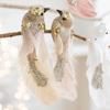 2Pieces Festive Feathered Bird Hangings Decorative Feather Birds Hangings Ornament in Festival Shade for Decors
