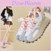 Korean Version New Dad Shoes For Women Spring Casual Sneakers Pu Mesh Lightweight Comfort