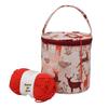 Cross-border DIY Crochet & Knitting Yarn Storage Bag, Large Capacity, Small Barrel Design