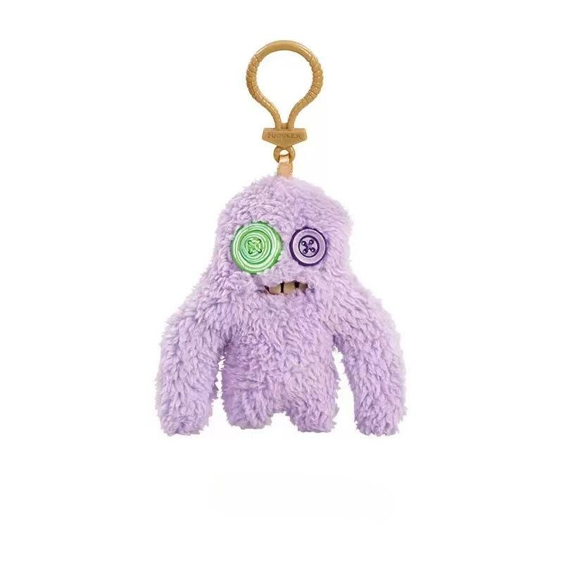 Portachiavi Peluche Fuggler Cartone Animato Mostro Denti Divertenti Bambola Ripiena Coniglio Ciondolo per Borsa Regali