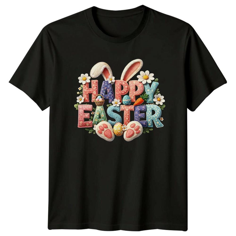 Happy Easter TShirt Bunny Feet Holiday Easter Gift For Him And Her