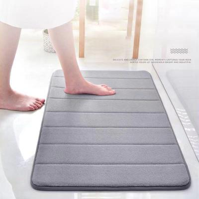 Yousheng Memory Foam Mat Non-slip Plush Water Absorption Safety Microfiber Kitchen Bathroom Coral Fleece Shower Mat