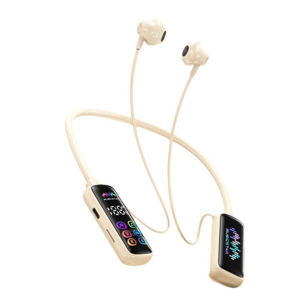 Noise Reduction Wireless Earphones HD Screen Karaoke Earphones Neckband Headphones Gamer Use