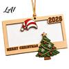Hanging Ornament for Cash Gifts Wooden Christmas Money Holders Cash Holiday Gift Unique Tag Holder Ornaments Xmas Tree Home Party Supplies Creative