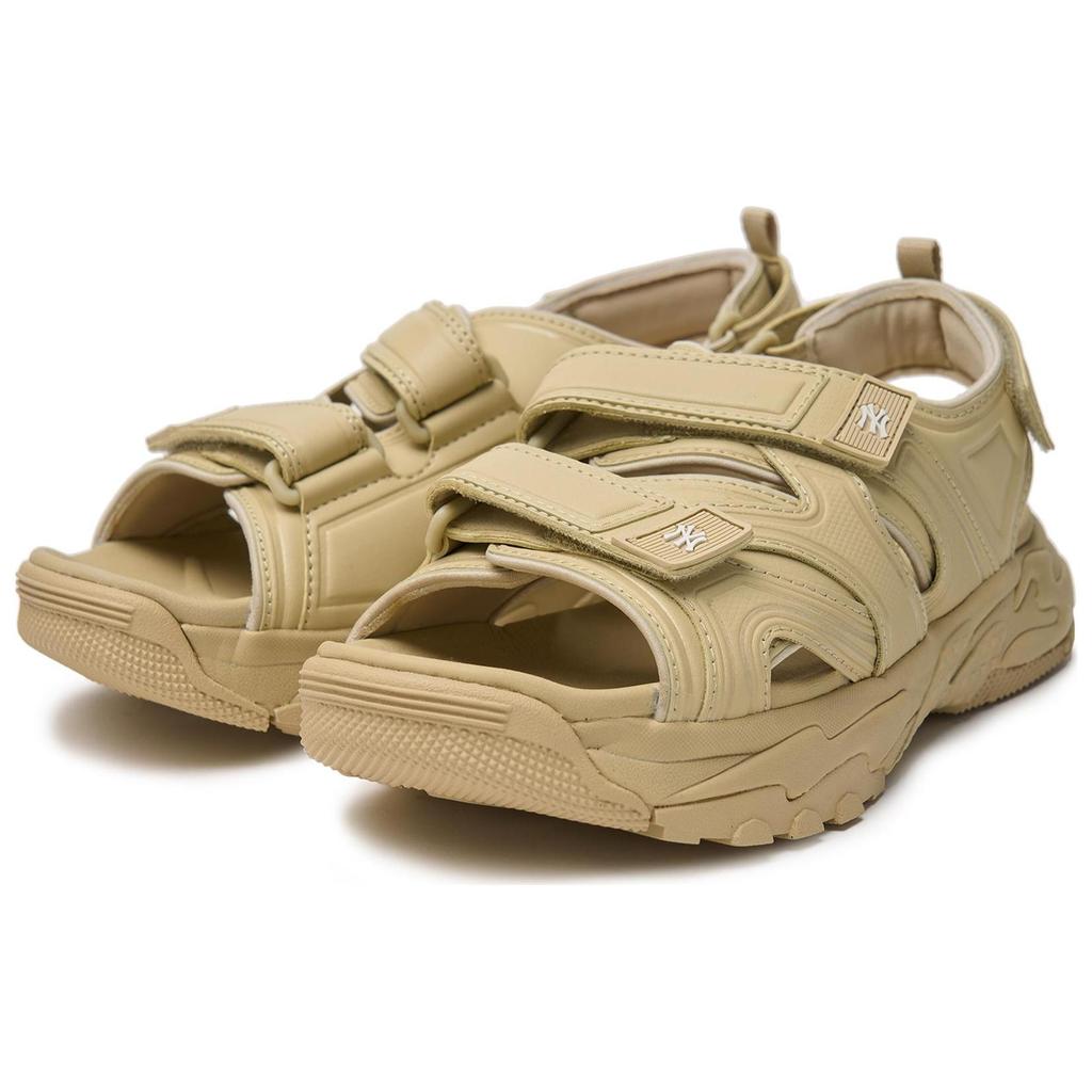 New MLB Sandal Chunky Mask Beach Sandals Unisex Yellow 3ASDRNS43-50BGM