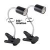 E27 360° Revolving Light Stand EU Lamp Holder Adjustable Brightness LED UVA Heat Lamp Clip For Reptile Pet Turtle Back Light