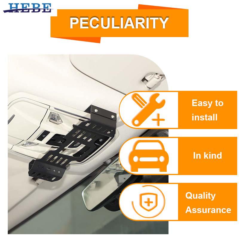 HEBE Car Walkie Talkie Holder Intercom Rack Bracket Fit for GWM Tank 300 2021 2022 2023 2024 2025 Accessories