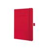Notebook - Sigel - Conceptum Pure - 135 X 210 Mm - 194 Pages - Red Corrugated Plastic Cover