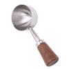 Coffee Scoop Vintage Bean Tea Measuring Spoon Retro 304 Stainless Steel Short Wooden Handle Kitchen