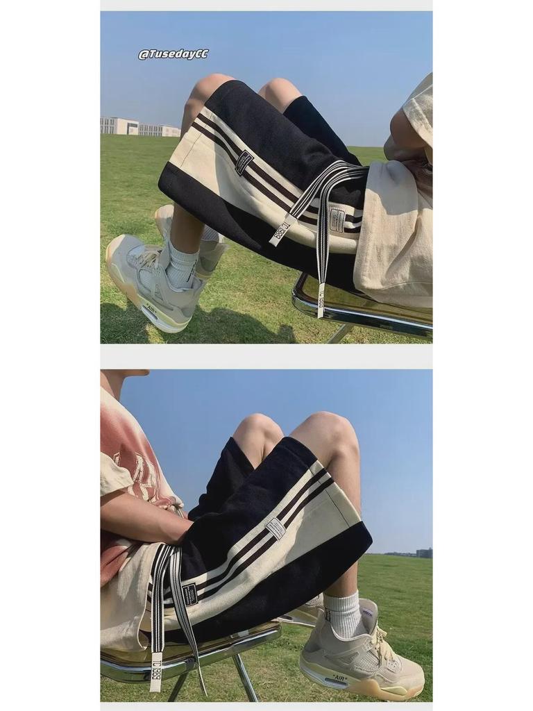 Men's Summer Fashion Loose Basketball Shorts - Casual Beach Sports Style for Teens