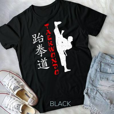Taekwondo Kick Taekwondo Lover Unisex TShirt 100 Cotton ONeck Summer Short Sleeve Casual Mens Tshirt Size S3XL