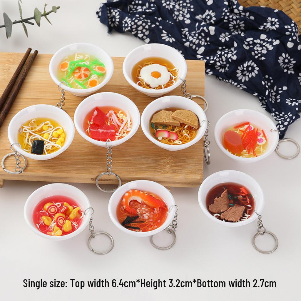 Mini Hot Pot Mala Tang Noodle Bowl Keychain Ornament