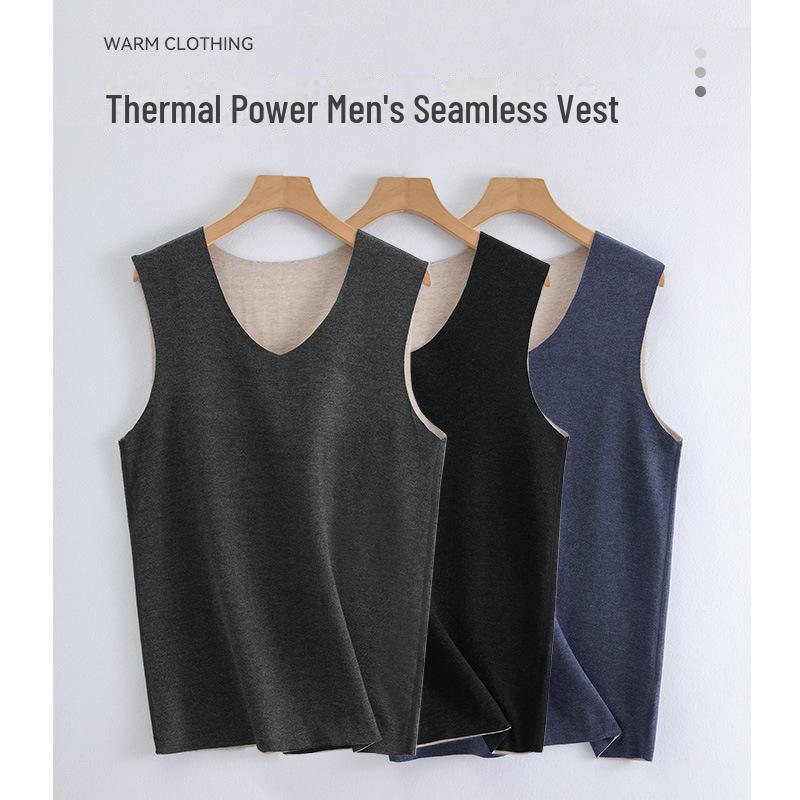 

Мужской зимний теплый жилет из шелка, шерсти и бархата с подогревом 4xl