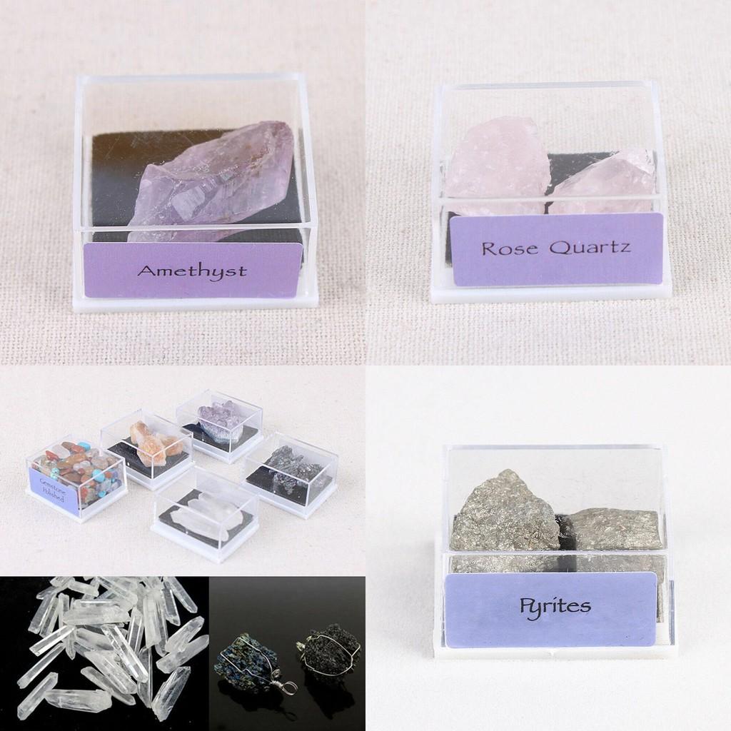 Stunning Natural Rough Stones Mixed Color Quartz Crystal Mineral Rocks Collection