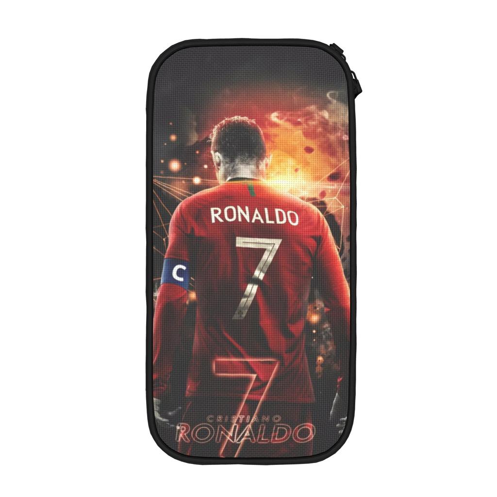 Lustiges Fußball-Federmäppchen Ronaldos Federmäppchen für Mädchen Jungen Große Kapazität Taschen Schulbedarf Geschenke Schreibwaren