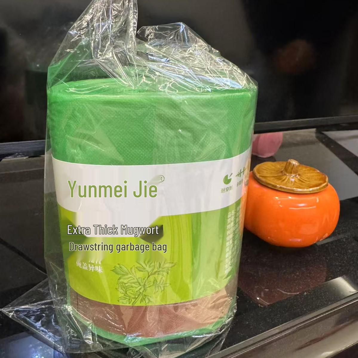 100 Scented Colored Trash Bags: Large Capacity, Thick, Tear-Off Drawstring, Handheld, High Load Bearing Large Roll, Thickened, 100 Bags