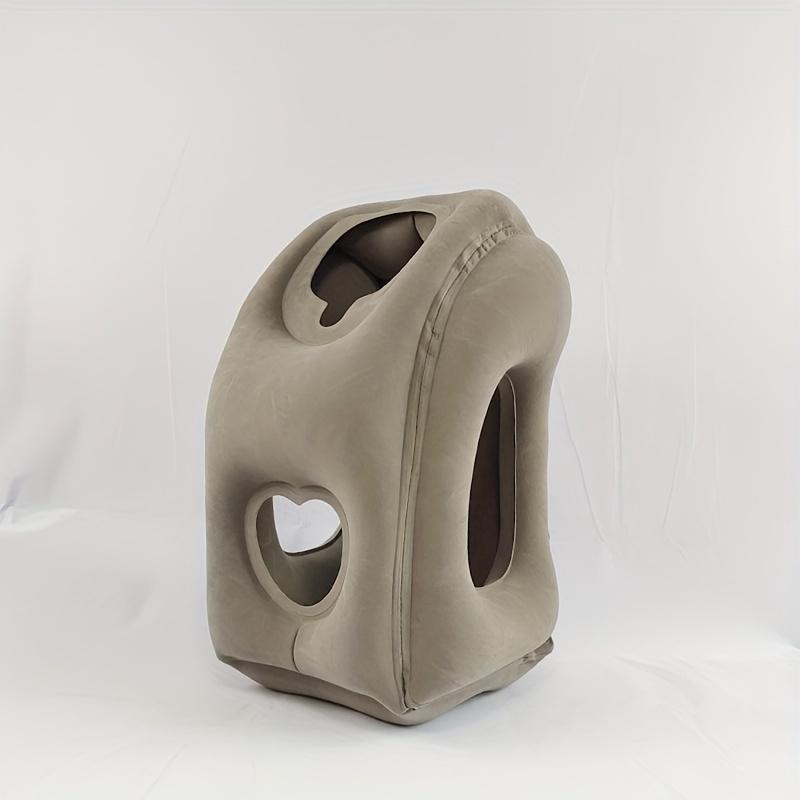 

Надувная подушка для путешествий в автомобиле, путешествий, складывания, авиации, высокоскоростных поездов, сверхлегкого сна, лежачая подушка серый