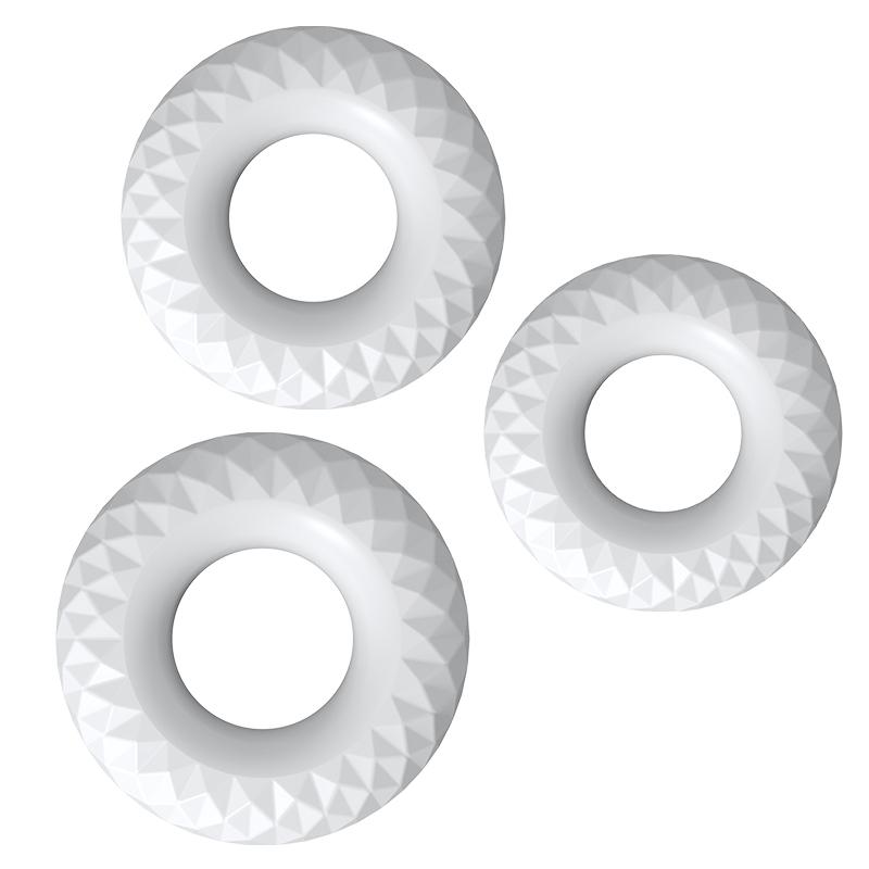 Male Penis Cock Ring Delay Ejaculation Scrotal Binding Ball Stretcher Penis Enlargement Silicone Cockring Sex Toy For Men