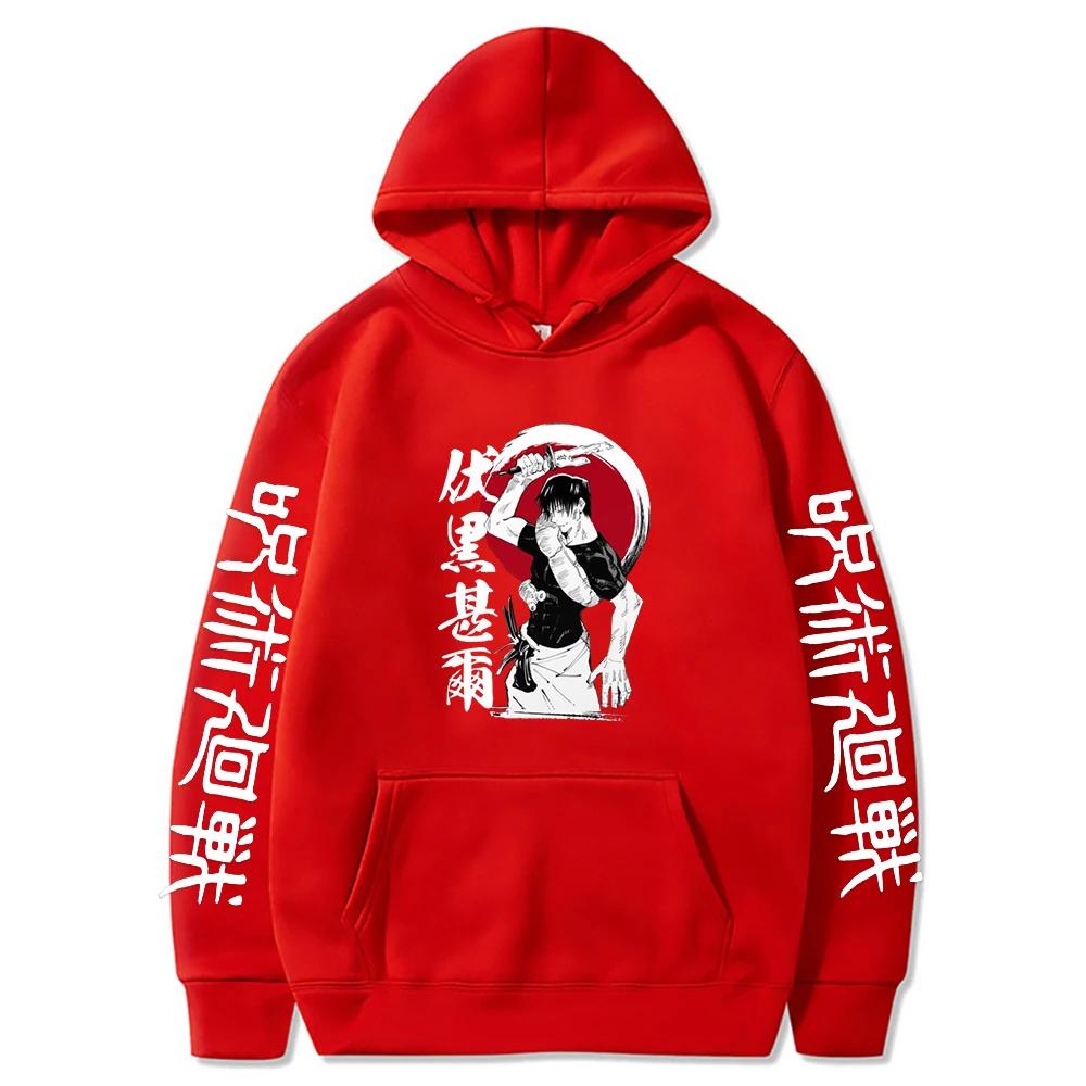 Fushiguro Toji Printed Hooded Anime Jujutsu Kaisen Sweatshirt Men Women Casual Hoodies Harajuku Unisex Comfortable