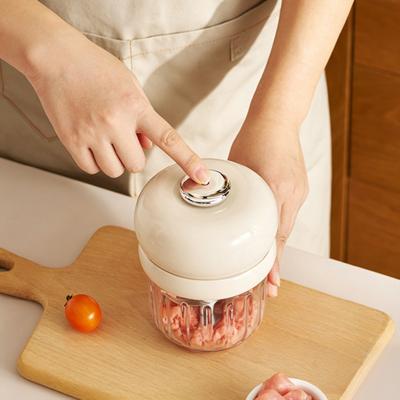 Elektrischer Knoblauchzerkleinerer, Mini-Küchenmaschine für Fleisch und Gemüse, 350 ml, wiederaufladbarer Knoblauchzerkleinerer für die Küche