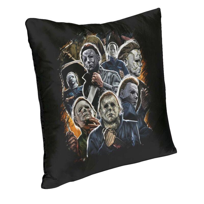 Soft Michael Myers Halloween Horror Movie Serial Killer Throw Pillow Case Decoration Square Cushion Cover 40x40cm Pillowcover