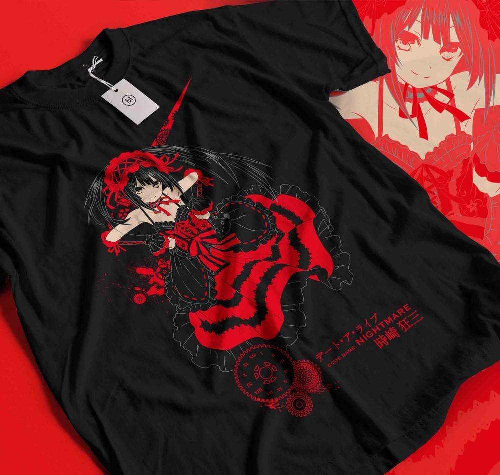

Kurumi Tokisaki Shirt Yamai Waifu Anime Cosplay Girl Manga BEST 531 2XL