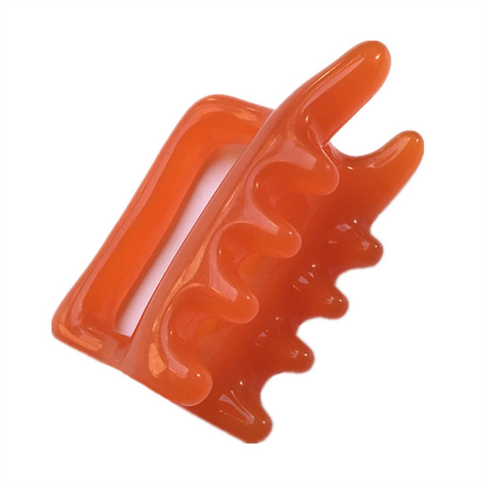 Natural Resin Multiple Trigger Points Massager Smooth Double Push Acupoint Meridian Health Massage Tools Back Cervical Spine Massager